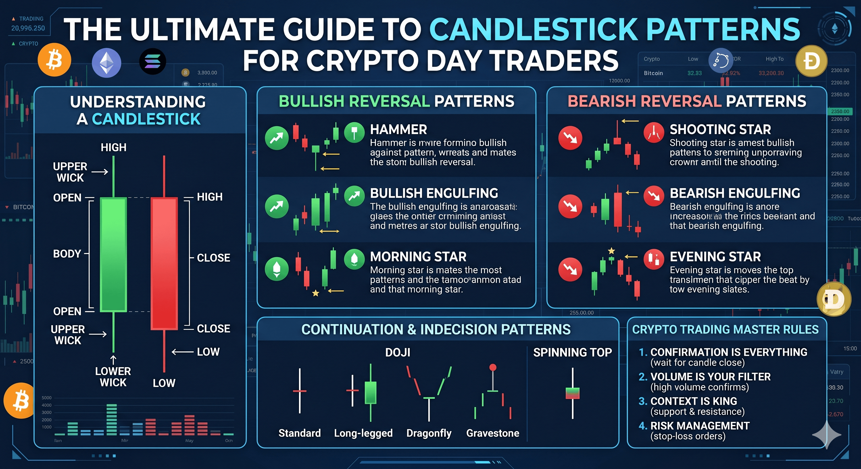 The Ultimate Guide to Candlestick Patterns for Crypto Day Traders featured image
